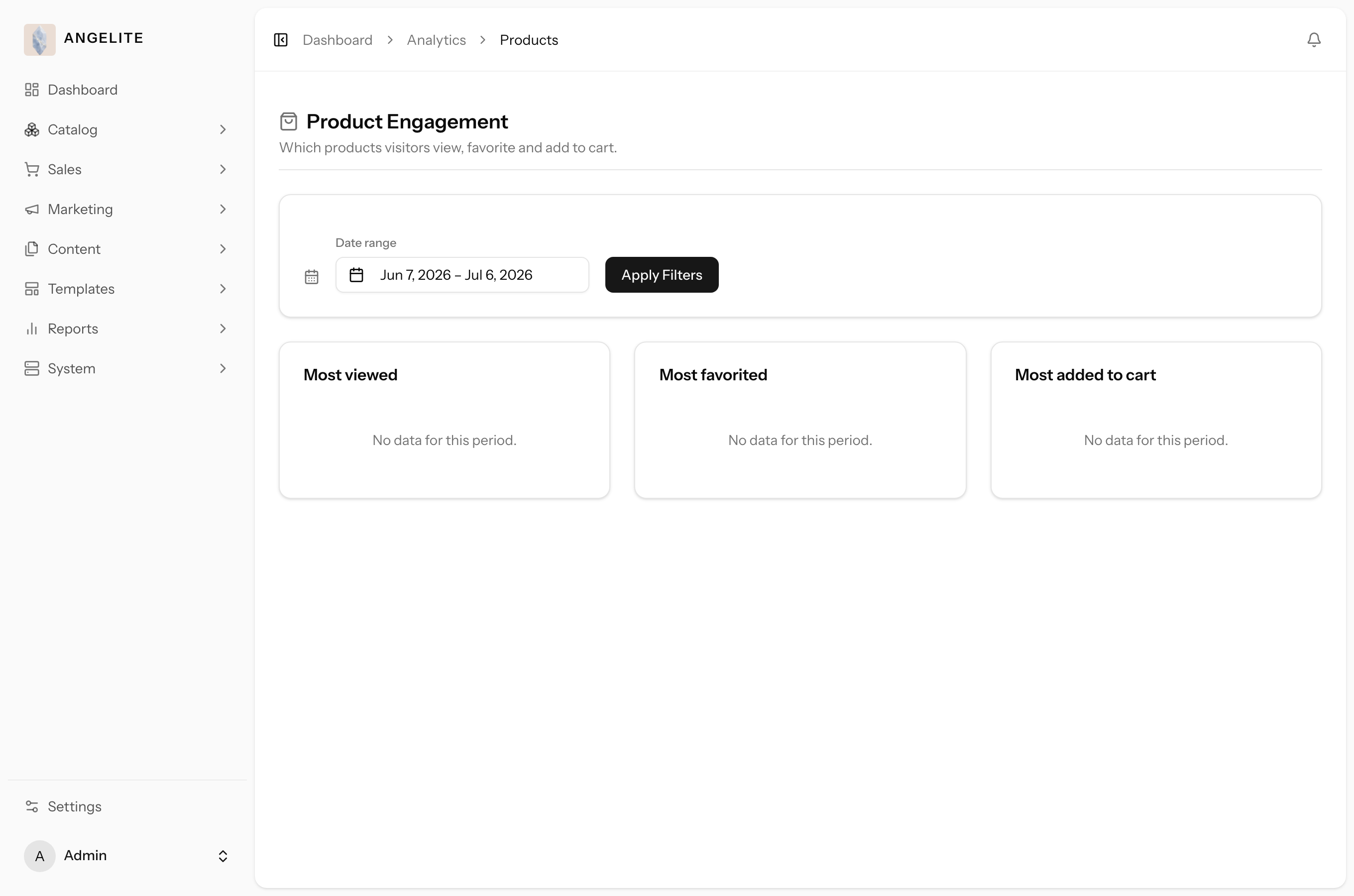 Product views and purchases in analytics